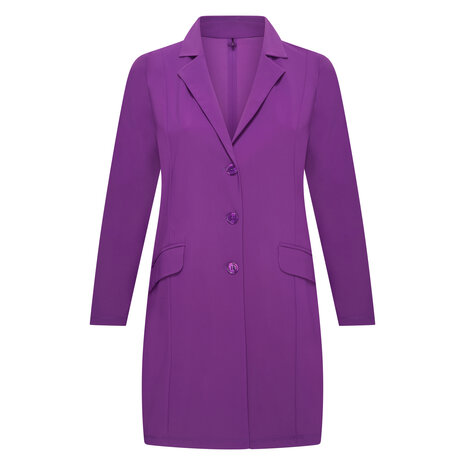 Plus Basics midi blazer kleur lavendel