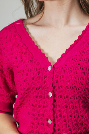 Label Dot Kim fuchsia