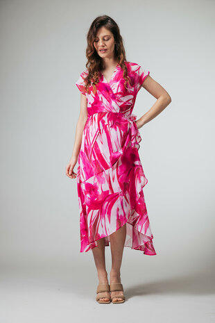 Label Dot midi jurk Sabo