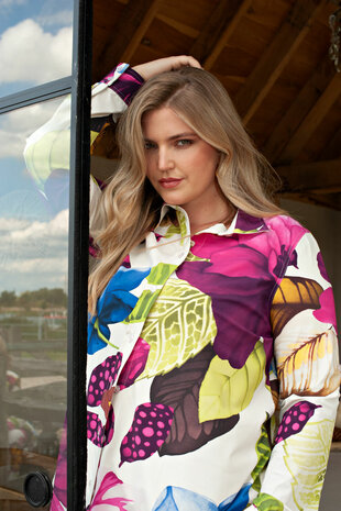 Blouse midi  van Plus mega Flower