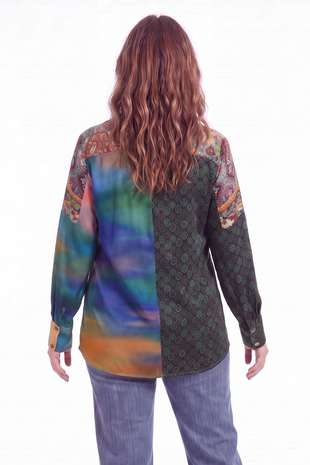Jean Marc Philippe blouse patchwork