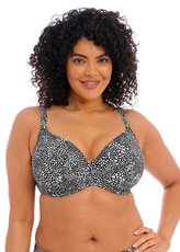 Pebble Cove Black Uw Plunge Bikini Top