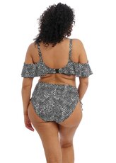 Pebble Cove Black Uw Bikini Top met roezel.