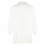 Smock top off white
