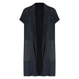 Mouwloos vest crepe