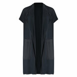 Mouwloos vest crepe