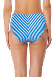 Beach hut high waist bikini broekje in zwart of blauw.