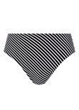 Beach hut high waist bikini broekje in zwart of blauw.