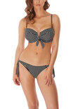 Beach hut halter bikini van Freya in het zwart en blauw