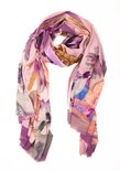 Sjaal Flower Purple