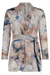 Plus Basics wrap jacket Pastel Flowers