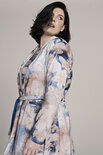 Plus Basics wrap jacket Pastel Flowers