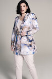 Plus Basics wrap jacket Pastel Flowers