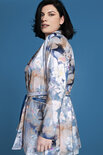 Plus Basics wrap jacket Pastel Flowers