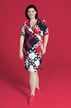 Plus Basics wrap dress Classic Chain