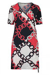 Plus Basics wrap dress Classic Chain