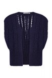 Mouwloos vest met kabelpatroon