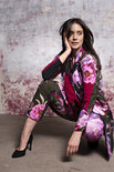 Lange blazer Indian Flowers.