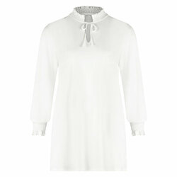 Smock top off white