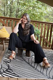 Plus Basics Pants wide light