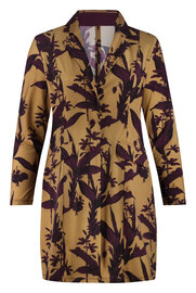 Plus Basics lange blazer Elegant Flowers