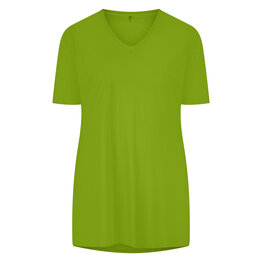 Plus Basics T-shirt slim fit in de kleur Kiwi