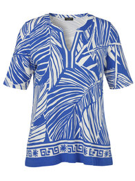 Via Appia Due T-shirt in wit/blauw