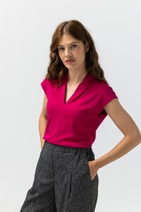 Label Dot Marieke fuchsia