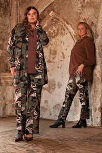 Plus Basics lange blouse Mystic Leafs.