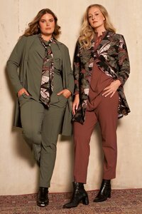 Plus basics lange blazer Mud