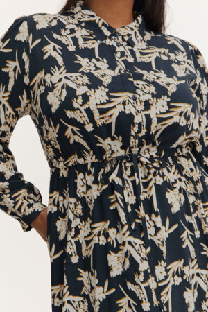 Fransa jurk met print.