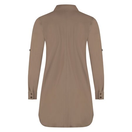 Blouse Long LS Brown