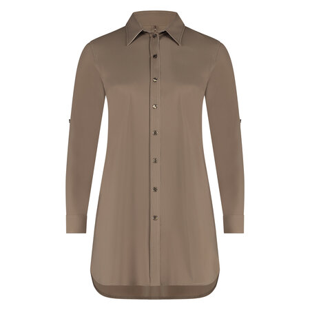 Blouse Long LS Brown