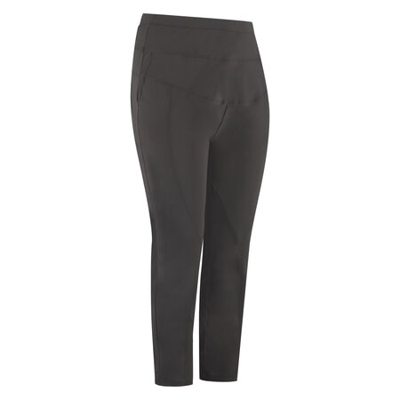 Jogger pant Plus Basics in het bruin.