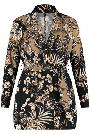 Wrap Jacket Havana flowers