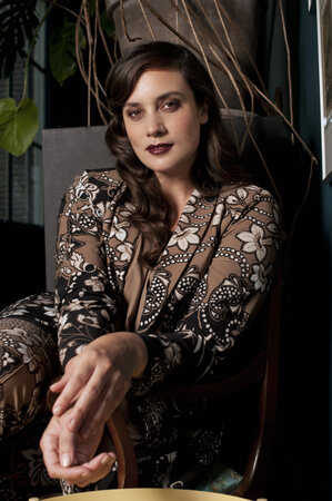 Wrap Jacket Havana flowers