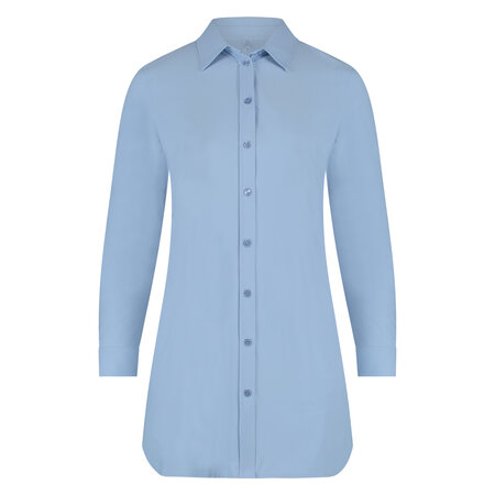 Blouse long light blue Plus Basics