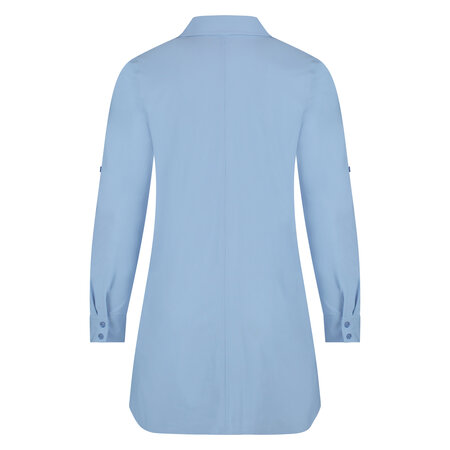 Blouse long light blue Plus Basics