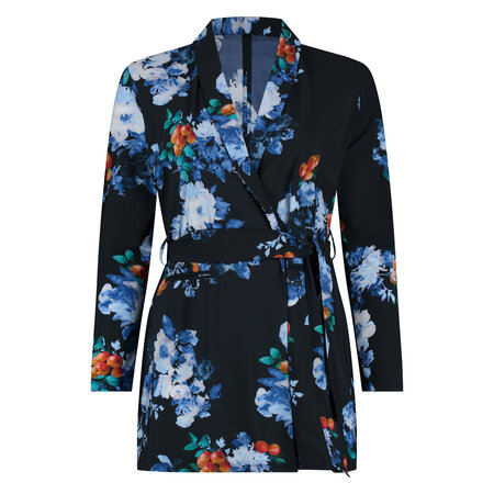 Wrap jacket Plus Basics Fruit and Flowers