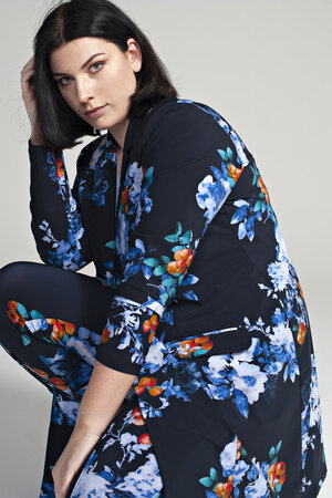 Blouse/dress Fruit and Flowers van Plus Basics.