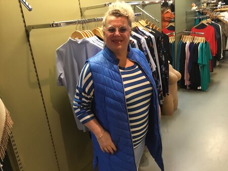 Bodywarmer midblue van Fransa 20611614