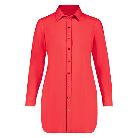 Blouse long van Plus Basics in het rood