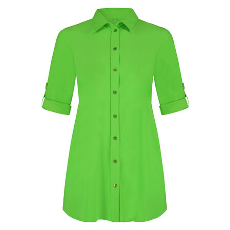 Blouse long van Plus Basics in het Lime