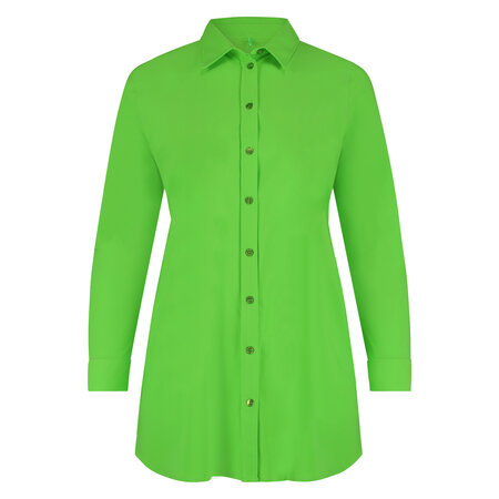Blouse long van Plus Basics in het Lime