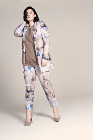 Broek 7/8 van Plus Basics Pastel Flowers