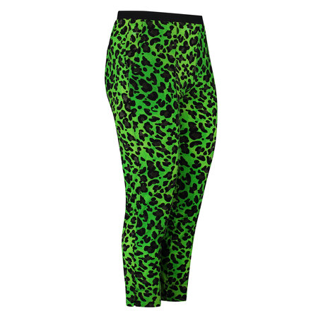 Broek 7/8 van Plus Basics Lime Leopard