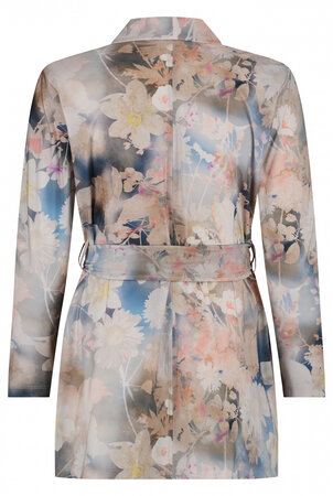 Plus Basics wrap jacket Pastel Flowers