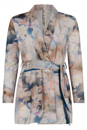 Plus Basics wrap jacket Pastel Flowers