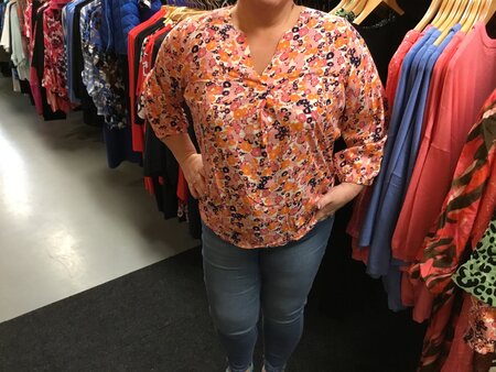 Fransa blouse met print.