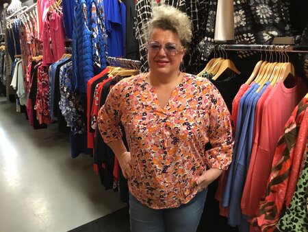 Fransa blouse met print.